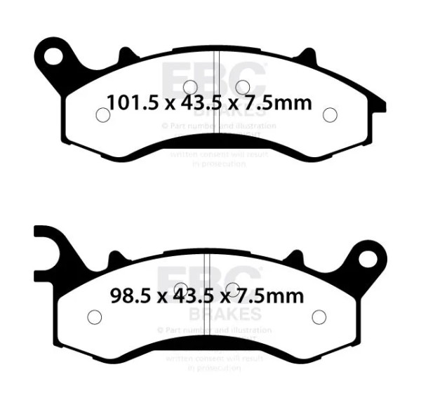 EBC Bremsbeläge & Bremsbacken für MUTT HILTS 125 CBS 2019-2022