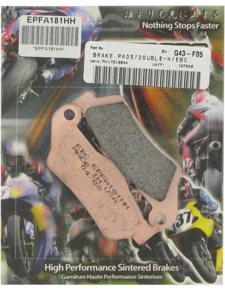 EBC Bremsbeläge & Bremsbacken für HUSQVARNA CR 125 1995-2013
