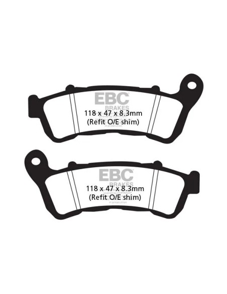 EBC Bremsbeläge & Bremsbacken für HONDA CB 1000 R ABS 2008-2017