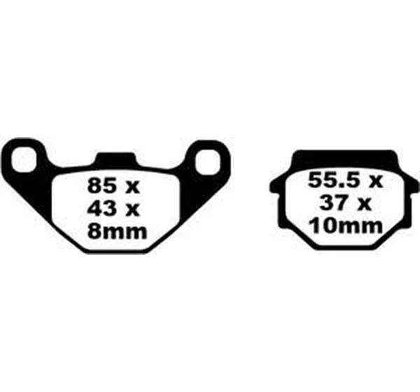 EBC Bremsbeläge & Bremsbacken - BRAKE PAD HH SINT SCOOTER