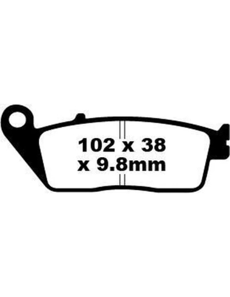 EBC Bremsbeläge & Bremsbacken - BRAKE PAD HH SINT SCOOTER