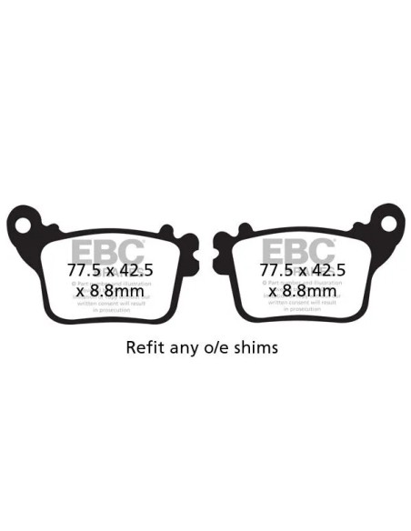 EBC Bremsbeläge & Bremsbacken für SUZUKI GSX-R 750 ab 2011