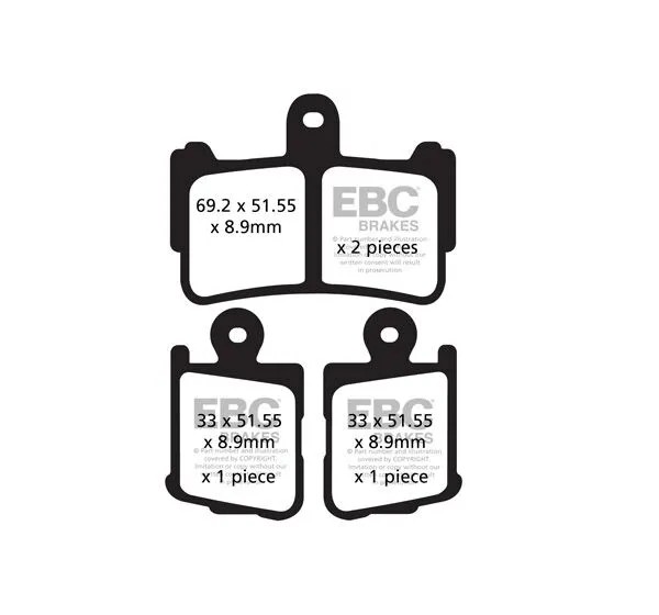 EBC Bremsbeläge & Bremsbacken für HONDA VFR 1200 F 2010-2016