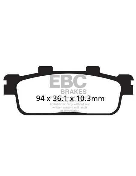 EBC Bremsbeläge & Bremsbacken für SYM GTS 250 I EVO 2007-2014