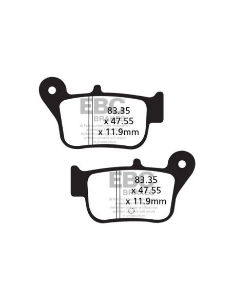 EBC Bremsbeläge & Bremsbacken für SYM MAXSYM 400 I ABS 2012-2019
