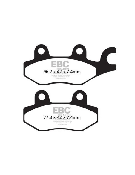 EBC Bremsbeläge & Bremsbacken für KAWASAKI KLF 300 4X4 1989-2005