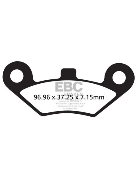 EBC Bremsbeläge & Bremsbacken für CF MOTO CFORCE 400 EFI 4X4 2016-2020
