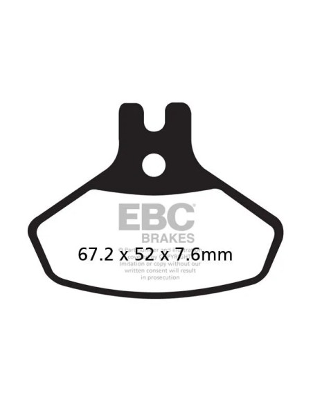 EBC Bremsbeläge & Bremsbacken für CAN AM (BRP) DS 450 EFI 2x4 2008-2015
