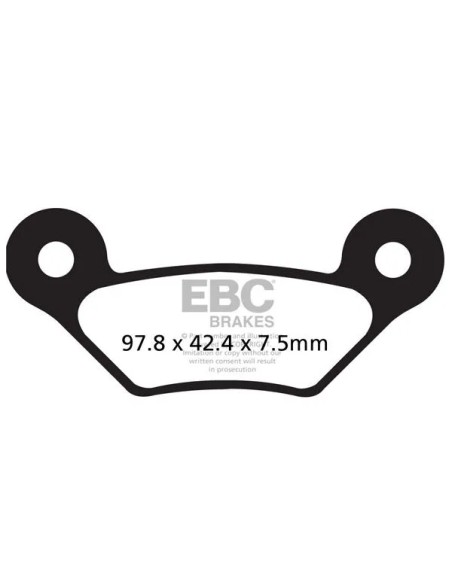 EBC Bremsbeläge & Bremsbacken für JOHN DEERE XUV 825 I 4X4 2011-2015