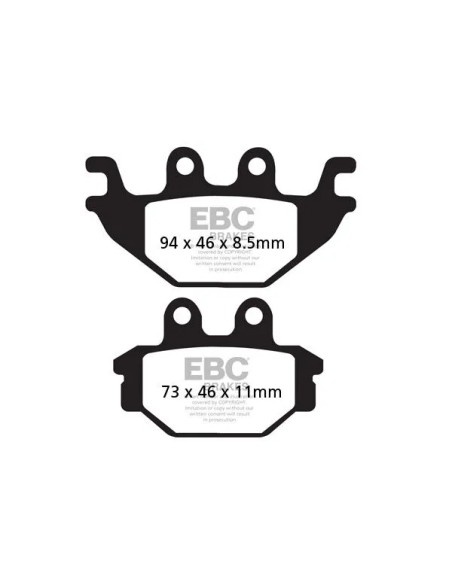 EBC Bremsbeläge & Bremsbacken für YAMAHA YZF-R 125 2008-2016
