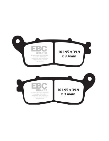 EBC Bremsbeläge & Bremsbacken - BRAKE PAD SINTERED HH