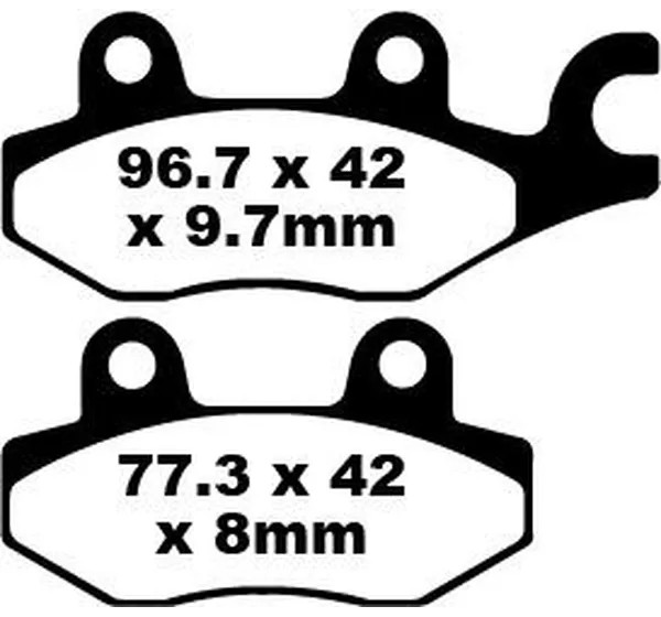 EBC Bremsbeläge & Bremsbacken für YAMAHA XTZ 750 1989-1995