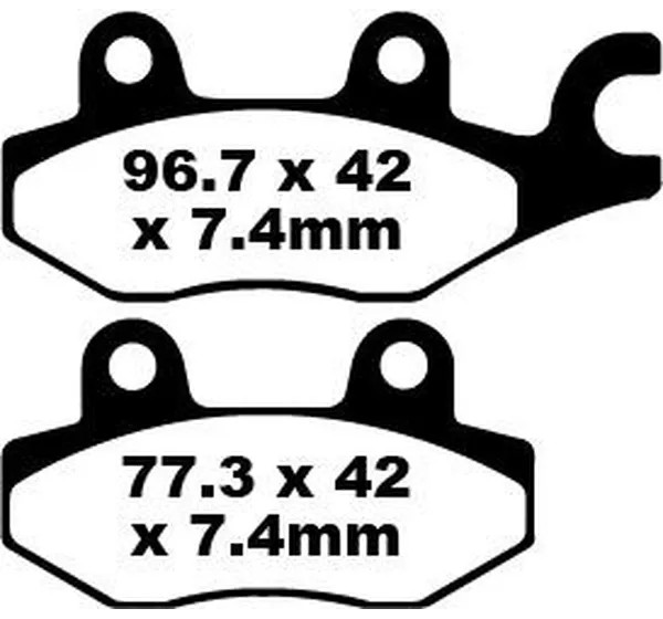 EBC Bremsbeläge & Bremsbacken für KAWASAKI KLF 300 4X4 1989-2005