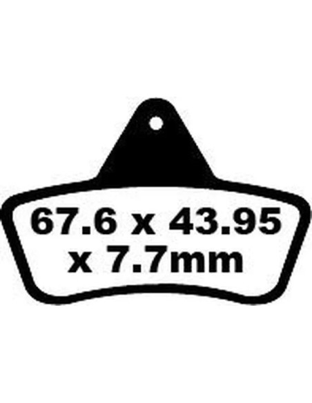 EBC Bremsbeläge & Bremsbacken für ARCTIC CAT (TEXTRON) 500 4X4 1998-2004
