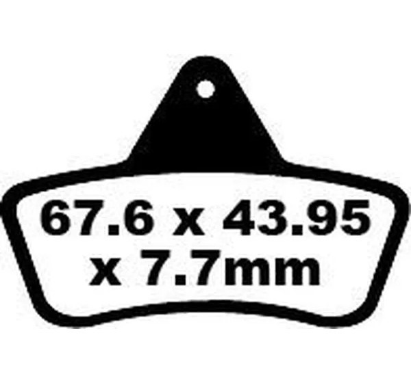 EBC Bremsbeläge & Bremsbacken für ARCTIC CAT (TEXTRON) 500 4X4 1998-2004