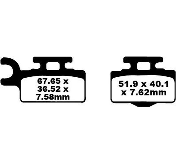 EBC Bremsbeläge & Bremsbacken für KAWASAKI KX 65 A 2000-2023