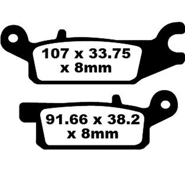 EBC Bremsbeläge & Bremsbacken für YAMAHA YFM 700 GPS 4X4 2016-2025