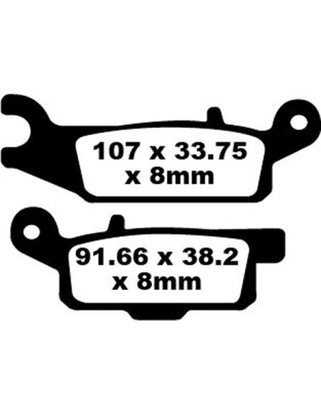 EBC Bremsbeläge & Bremsbacken für YAMAHA YFM 700 GPS 4X4 2016-2025