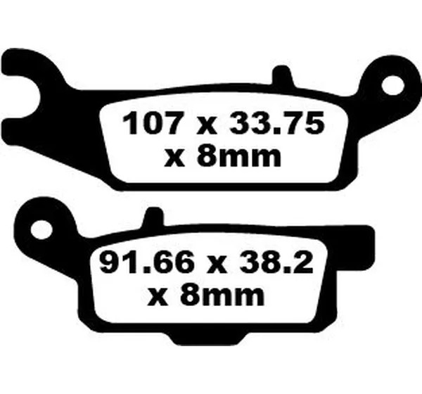 EBC Bremsbeläge & Bremsbacken für YAMAHA YFM 700 GPS 4X4 2016-2025