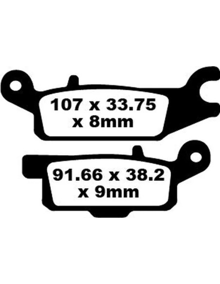 EBC Bremsbeläge & Bremsbacken für YAMAHA YFM 700 GPS 4X4 2016-2025