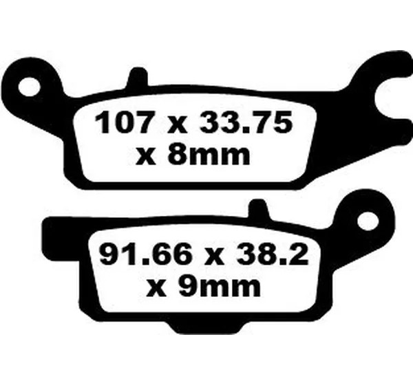 EBC Bremsbeläge & Bremsbacken für YAMAHA YFM 700 GPS 4X4 2016-2025