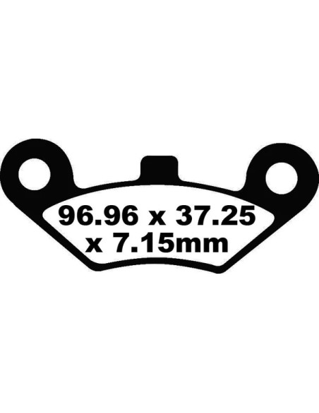 EBC Bremsbeläge & Bremsbacken für CF MOTO CFORCE 400 EFI 4X4 2016-2020