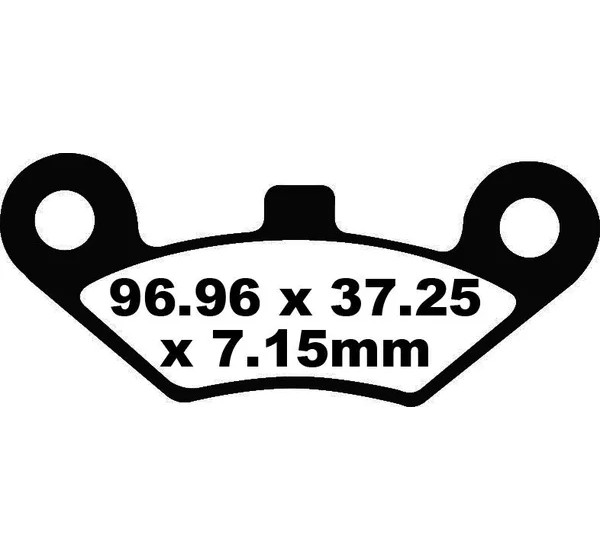 EBC Bremsbeläge & Bremsbacken für CF MOTO CFORCE 400 EFI 4X4 2016-2020