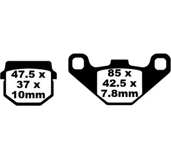 EBC Bremsbeläge & Bremsbacken für PIAGGIO NRG DD 50 LC 2005-2020