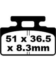 SFA Serie organische Scooter-Bremsbeläge