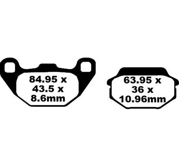 EBC Bremsbeläge & Bremsbacken für KYMCO PEOPLE 50 2000-2015