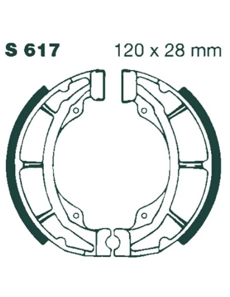 EBC Bremsbeläge & Bremsbacken für SUZUKI TS 50 XK 1991-2000