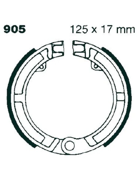EBC Bremsbeläge & Bremsbacken für VESPA PRIMAVERA 125 1967-1983