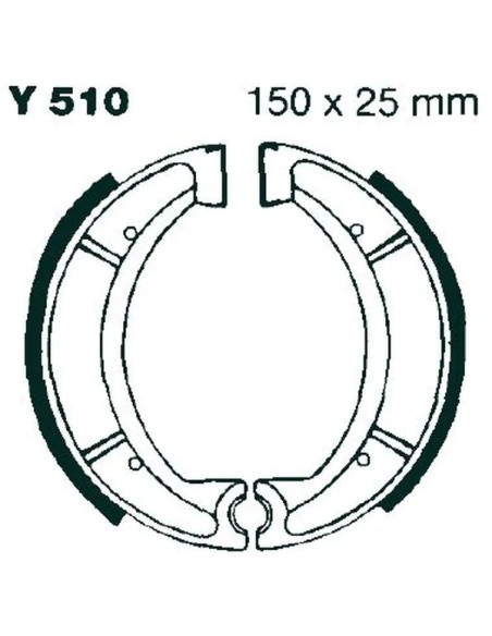 EBC Bremsbeläge & Bremsbacken für YAMAHA XT 500 1976-1980