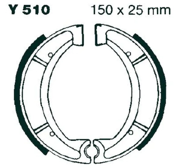 EBC Bremsbeläge & Bremsbacken für YAMAHA XT 500 1976-1980