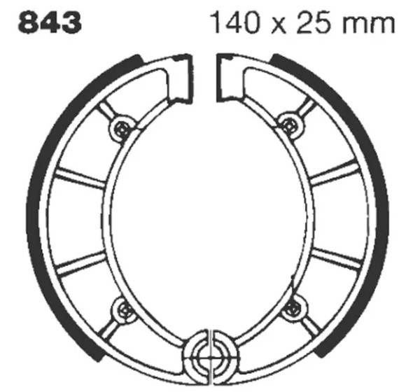 EBC Bremsbeläge & Bremsbacken für FANTIC STRADA 50 1973-1987