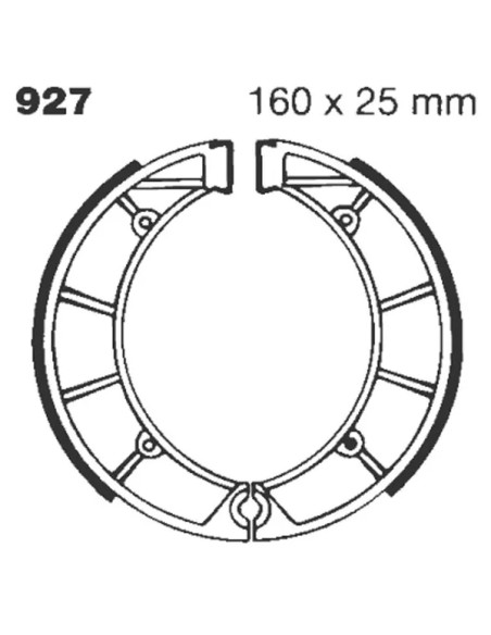 EBC Bremsbeläge & Bremsbacken für MOTO MORINI KANGURO 350 1982-1986