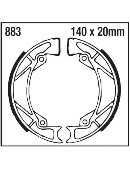 EBC Bremsbeläge & Bremsbacken für GILERA BULLIT 50 1990-1994