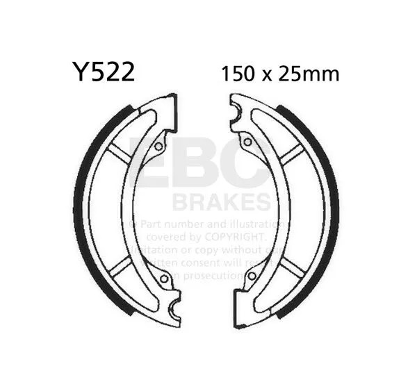 EBC Bremsbeläge & Bremsbacken für YAMAHA SR 250 1994-1996