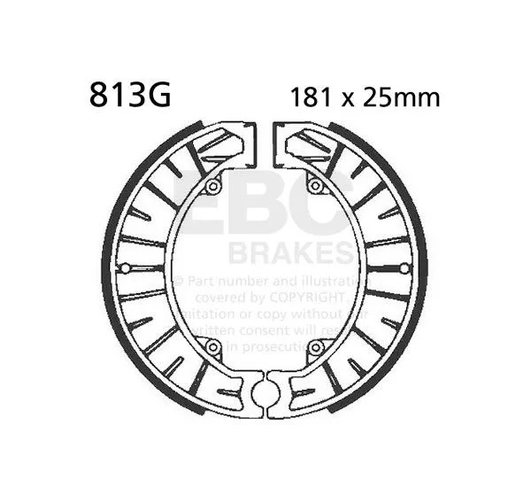 EBC Bremsbeläge & Bremsbacken für KTM GS 250 1982-1983