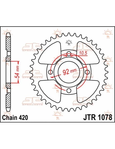 JT SPROCKETS Ritzel & Kettenräder - Detailansicht