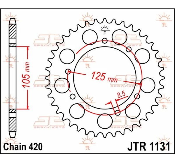 JT SPROCKETS Ritzel & Kettenräder - Detailansicht