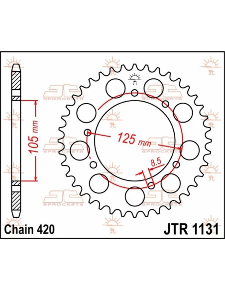 JT SPROCKETS Ritzel & Kettenräder - Detailansicht