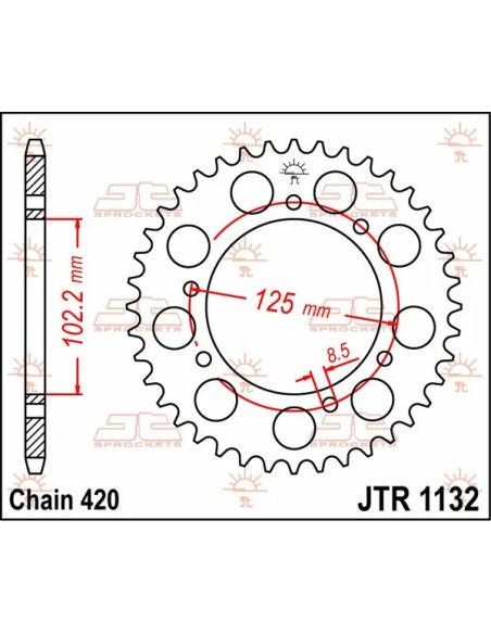 JT SPROCKETS Ritzel & Kettenräder - Detailansicht