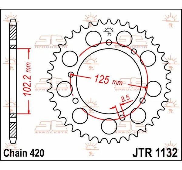 JT SPROCKETS Ritzel & Kettenräder - Detailansicht
