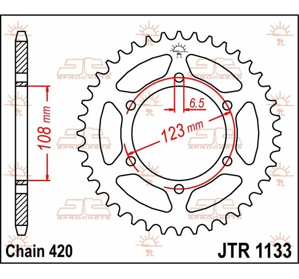 JT SPROCKETS Ritzel & Kettenräder - Detailansicht