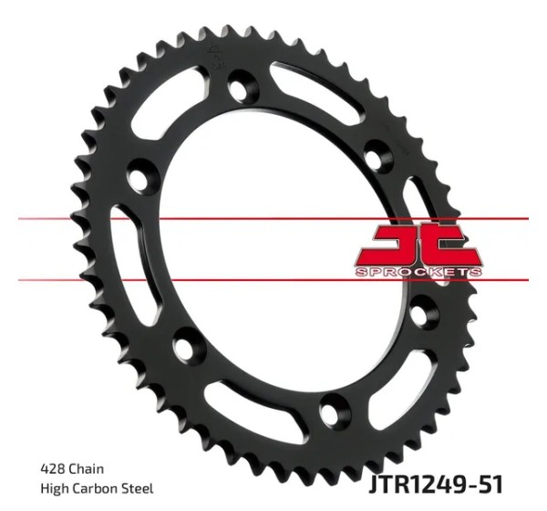 JT SPROCKETS Ritzel & Kettenräder für HONDA XLR 125 R 1998-2002