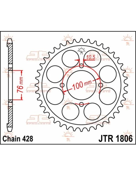 JT SPROCKETS Ritzel & Kettenräder - Detailansicht