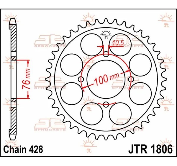 JT SPROCKETS Ritzel & Kettenräder - Detailansicht
