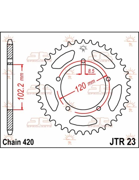 JT SPROCKETS Ritzel & Kettenräder - Detailansicht