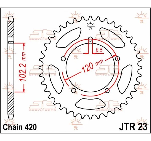 JT SPROCKETS Ritzel & Kettenräder - Detailansicht